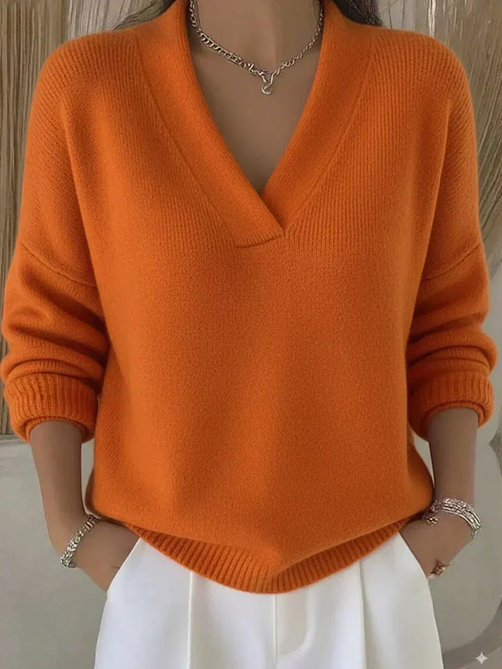 Violeta | Løs sweater med V-hals