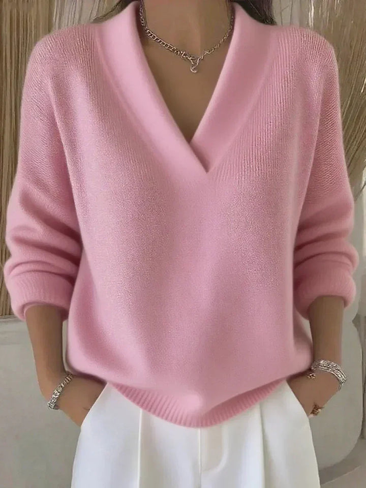 Violeta | Løs sweater med V-hals