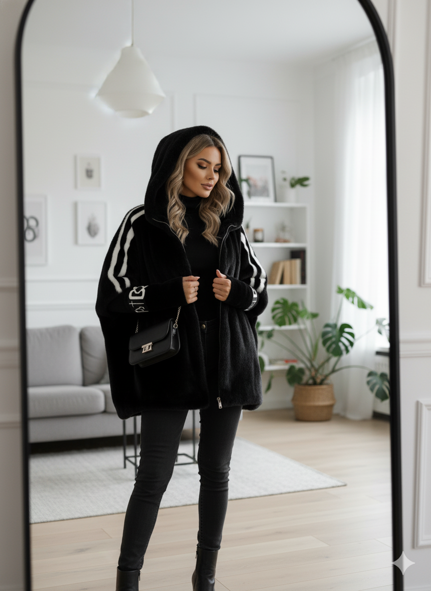 Janette™ – Elegant vinterfrakke i kunstpels