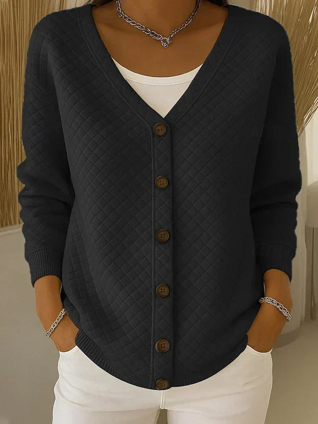 Leonor | Quiltet cardigan med knapper
