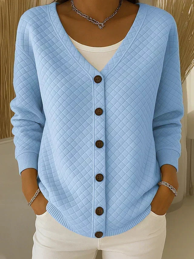 Leonor | Quiltet cardigan med knapper