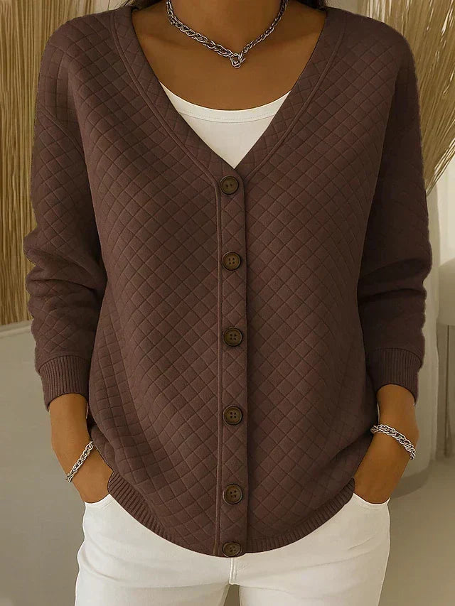 Leonor | Quiltet cardigan med knapper