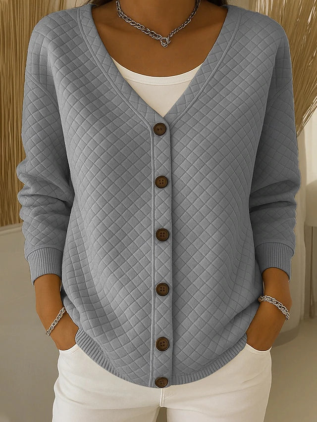 Leonor | Quiltet cardigan med knapper