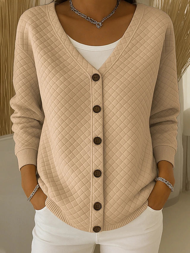Leonor | Quiltet cardigan med knapper