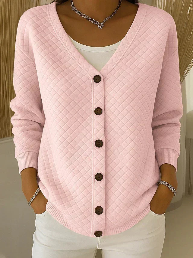 Leonor | Quiltet cardigan med knapper
