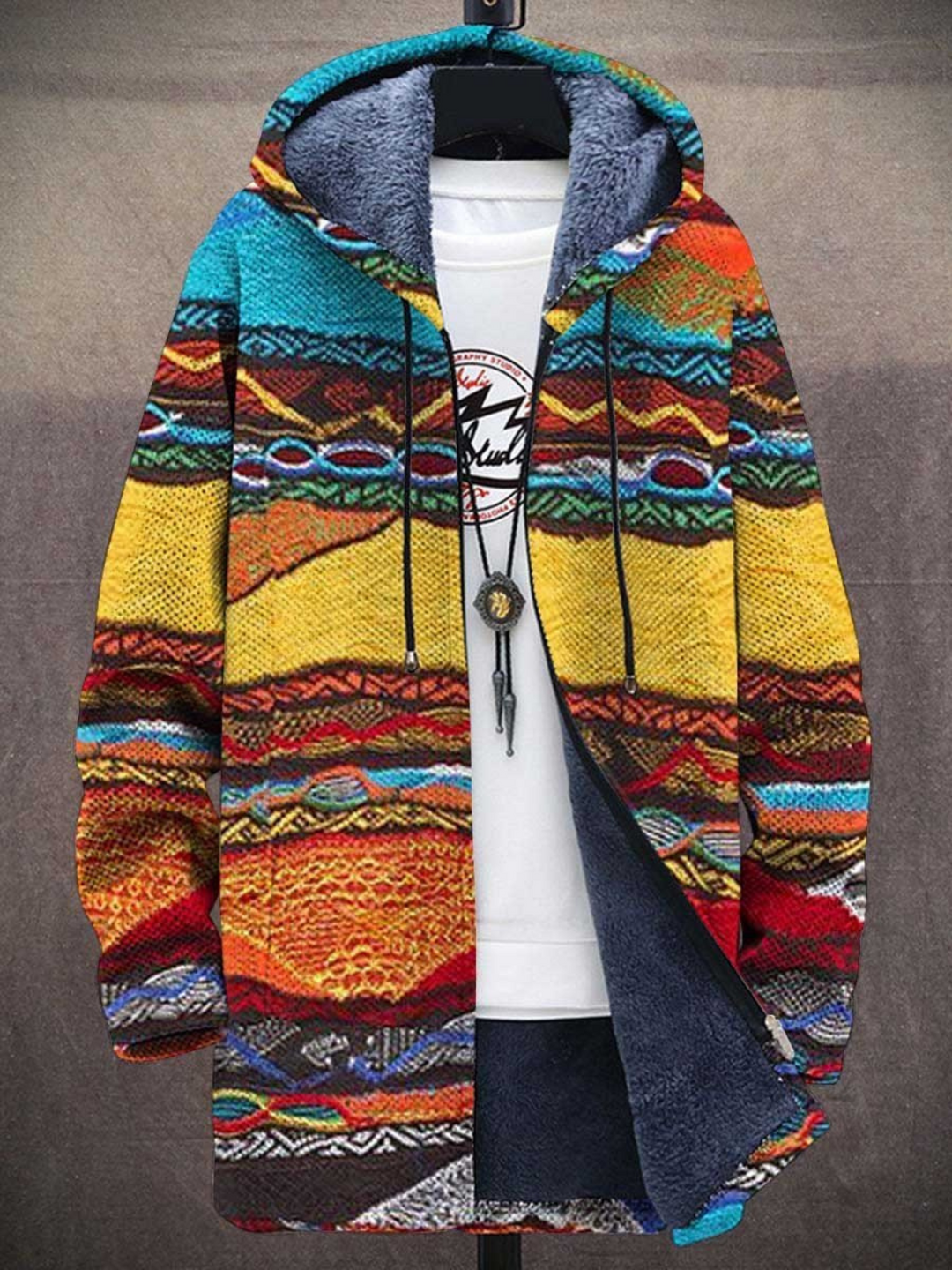 Jindalee™ | Luksuriøs cardigan med kunstnerisk inspiration