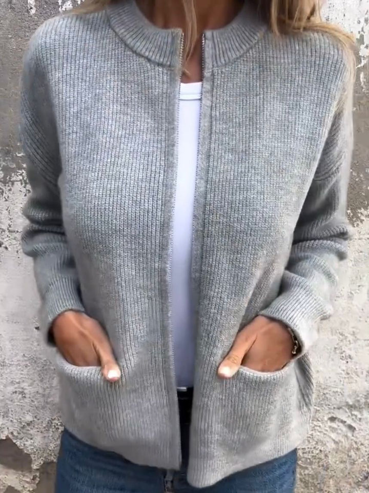 Minimalistisk cardigan til kvinder