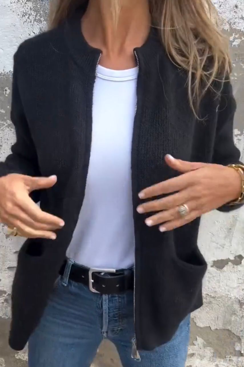 Minimalistisk cardigan til kvinder