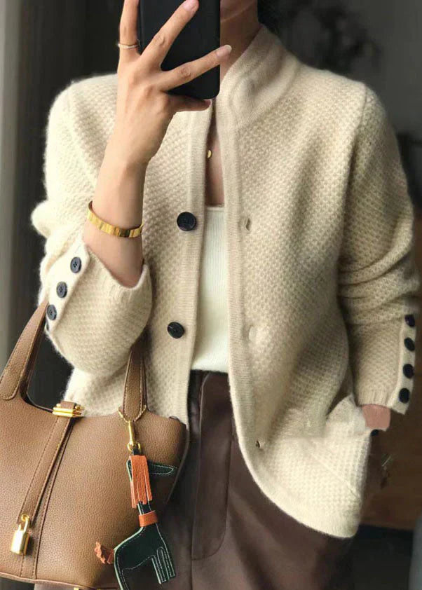 Luksuriøs hyggelig cardigan – Blød strik med åben front