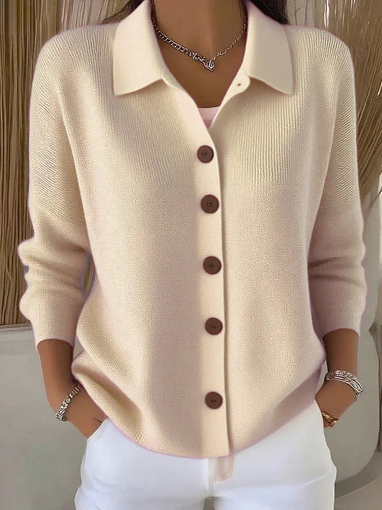 Josefina | Cardigan med krave og knapper