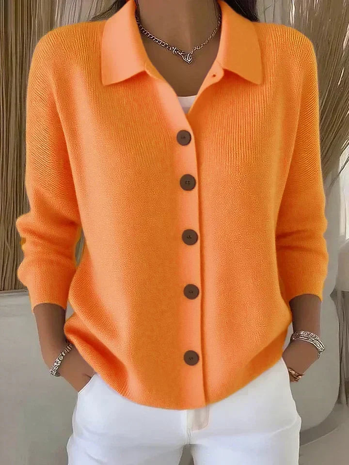 Josefina | Cardigan med krave og knapper