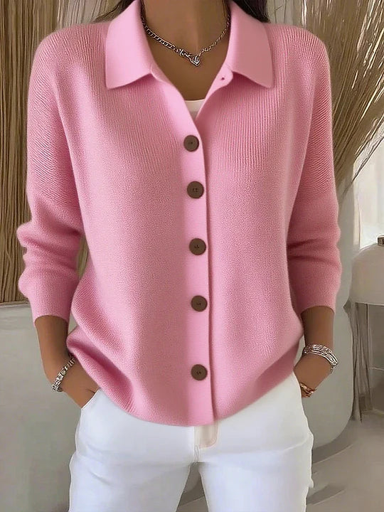 Josefina | Cardigan med krave og knapper