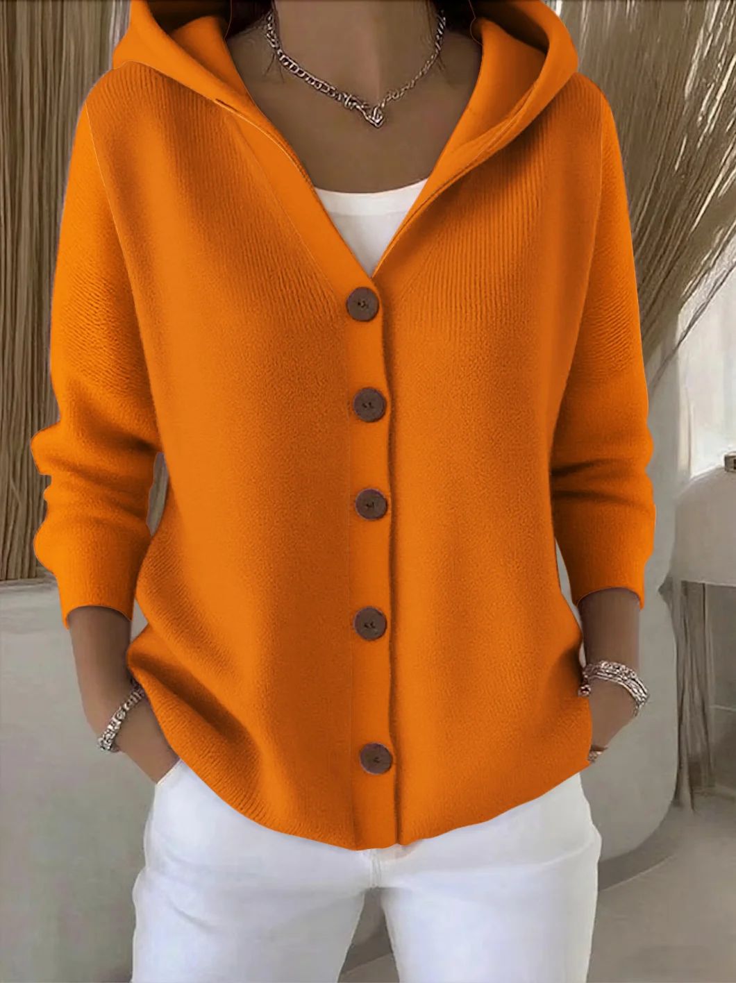 Rocío | Cardigan med hætte
