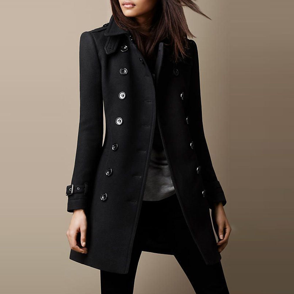 Renate™ | Elegant vinterfrakke i uld
