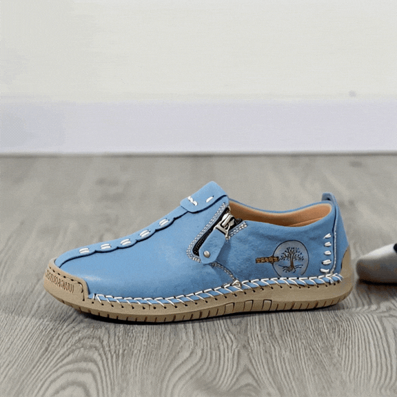 Florence | Polstrede loafers med lynlås
