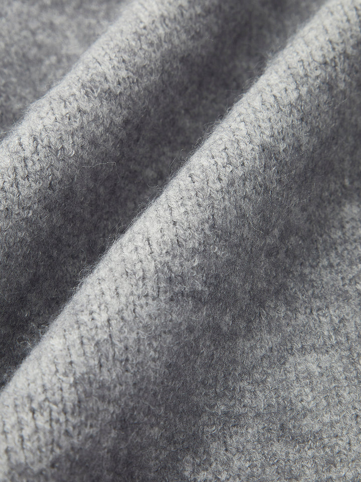 Casual oversized cardigan med åben krave