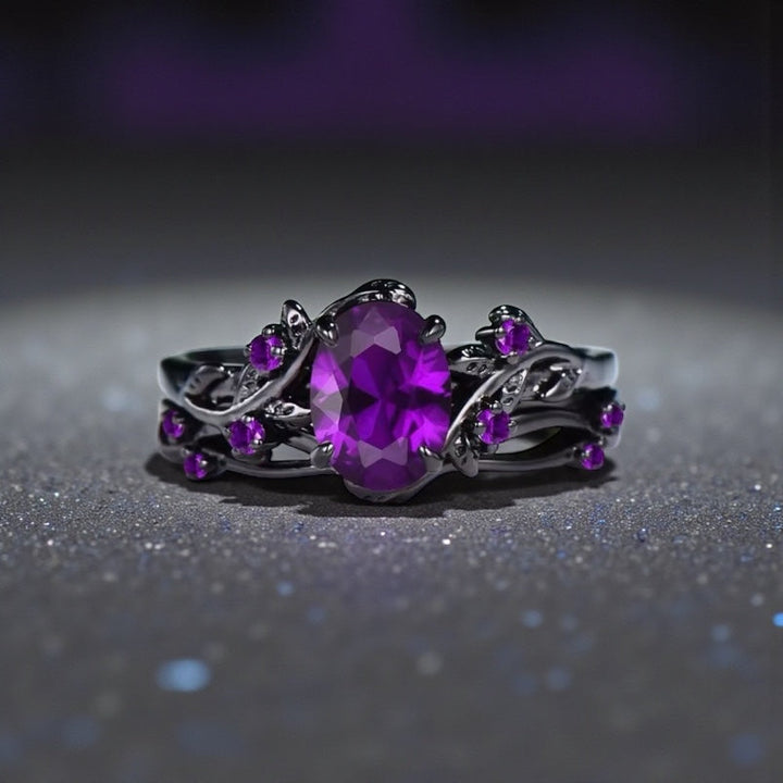Skumringsvedbend-ring - Lilla