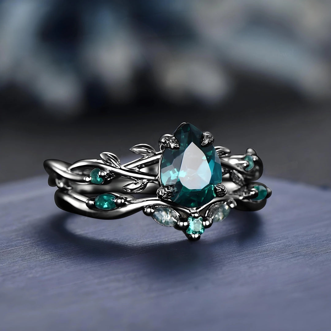Skumringsvedbend-ring - Turkis drøm