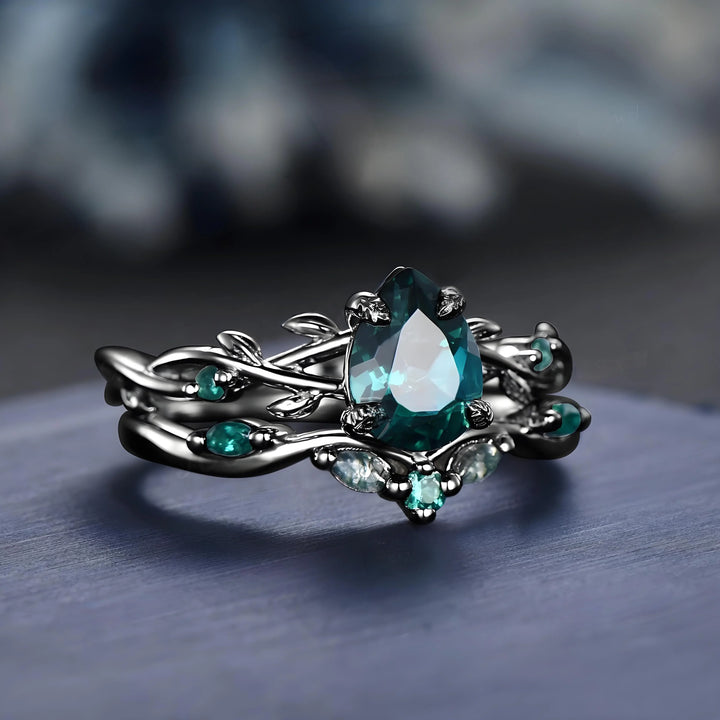 Skumringsvedbend-ring - Turkis drøm