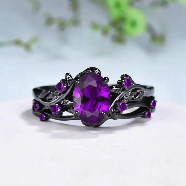 Skumringsvedbend-ring - Lilla