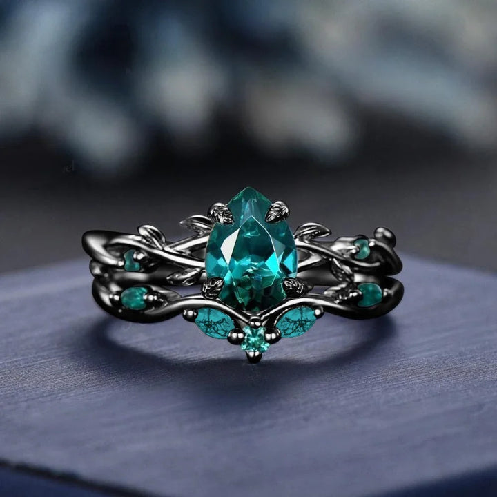 Skumringsvedbend-ring - Turkis drøm