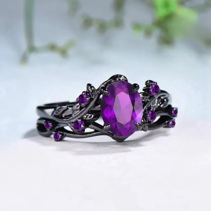 Skumringsvedbend-ring - Lilla