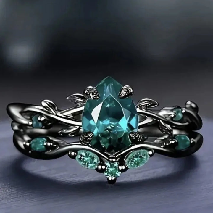 Skumringsvedbend-ring - Turkis drøm