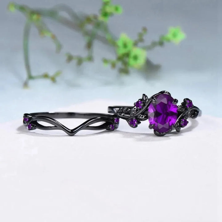 Skumringsvedbend-ring - Lilla