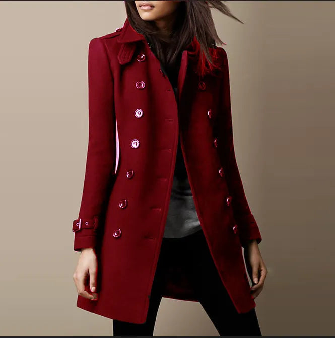 Renate™ | Elegant vinterfrakke i uld