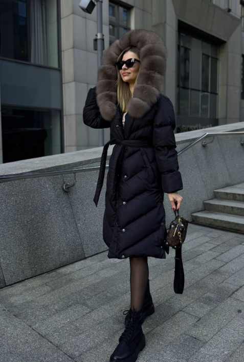 Christina | Elegant casualjakke med kunstpelskrave