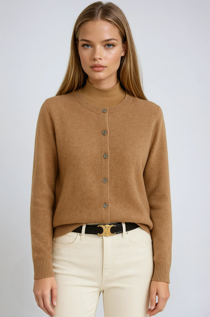 Blød cardigan med knapper