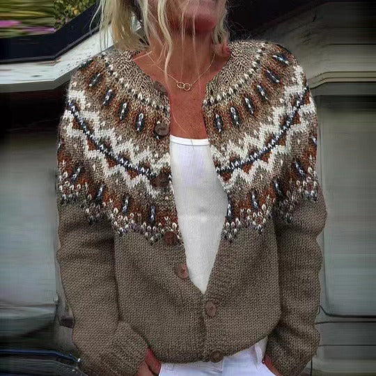 Adeline | Vintage islandsk cardigan
