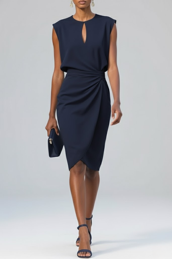 Averil | Draperet midikjole