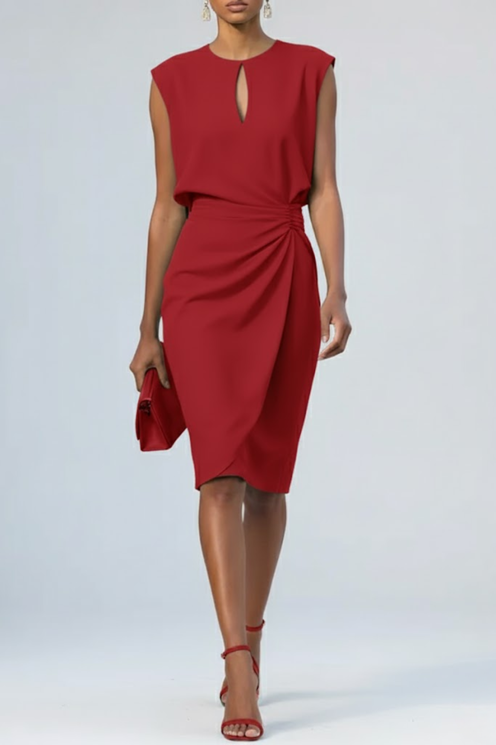 Averil | Draperet midikjole