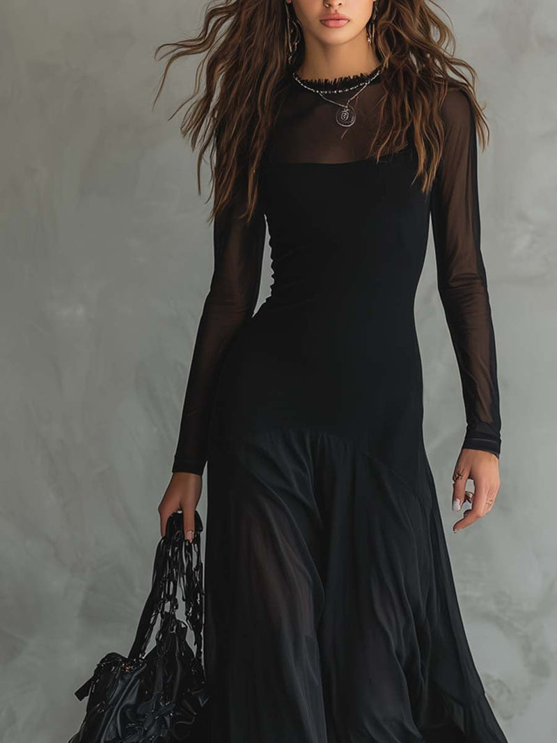 Yara™ elegant, flydende kjole