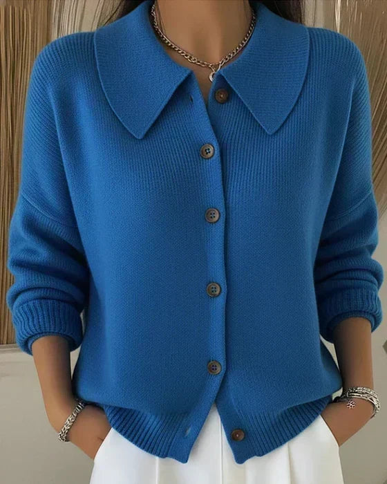Vega | Cardigan med skjortekrave