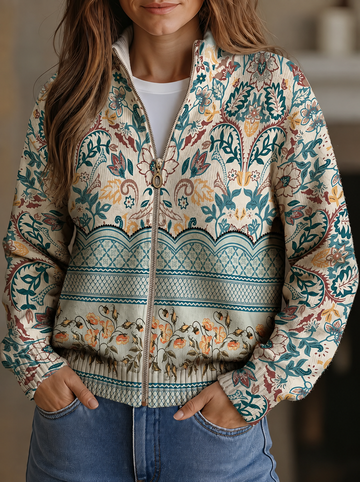 Sybilla™ | Vintage botanisk blomsterprint med bort