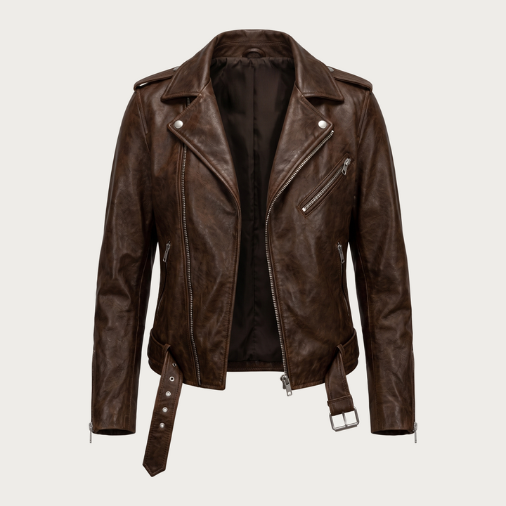 Wanda | Klassisk bikerjakke med revers