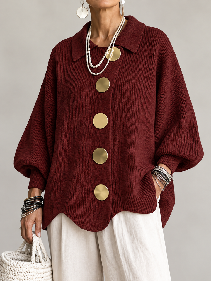 Ardelle™ | Oversized cardigan med krave