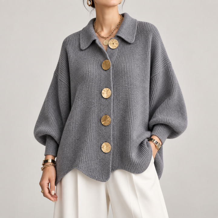 Ardelle™ | Oversized cardigan med krave