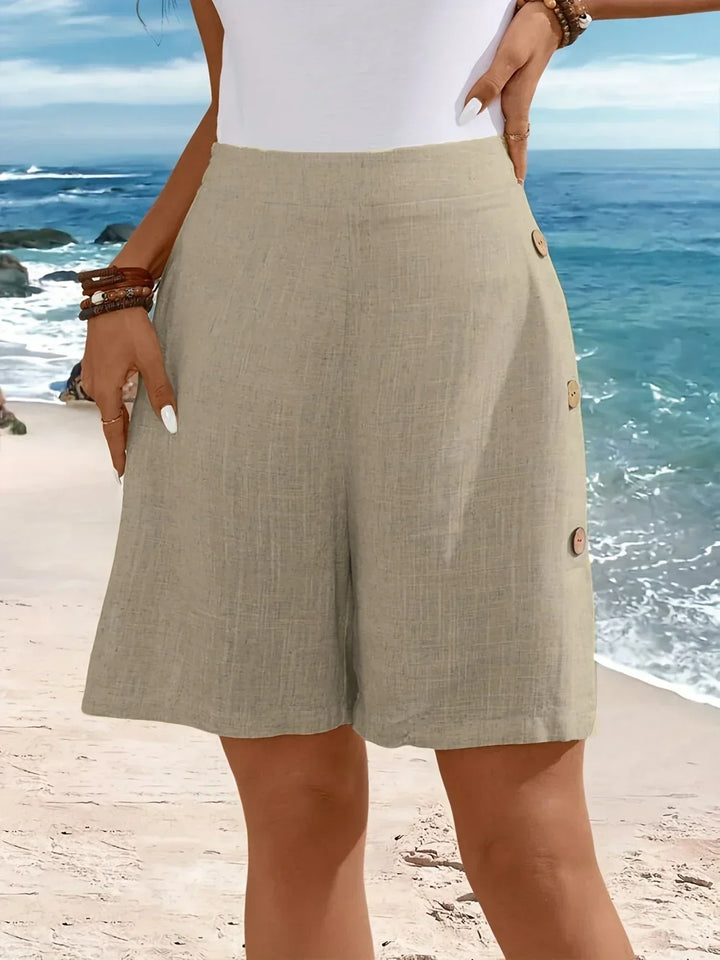 WHITNEY™ - LETTE ÅNDBARE SOMMERSHORTS MED FLOT FALD