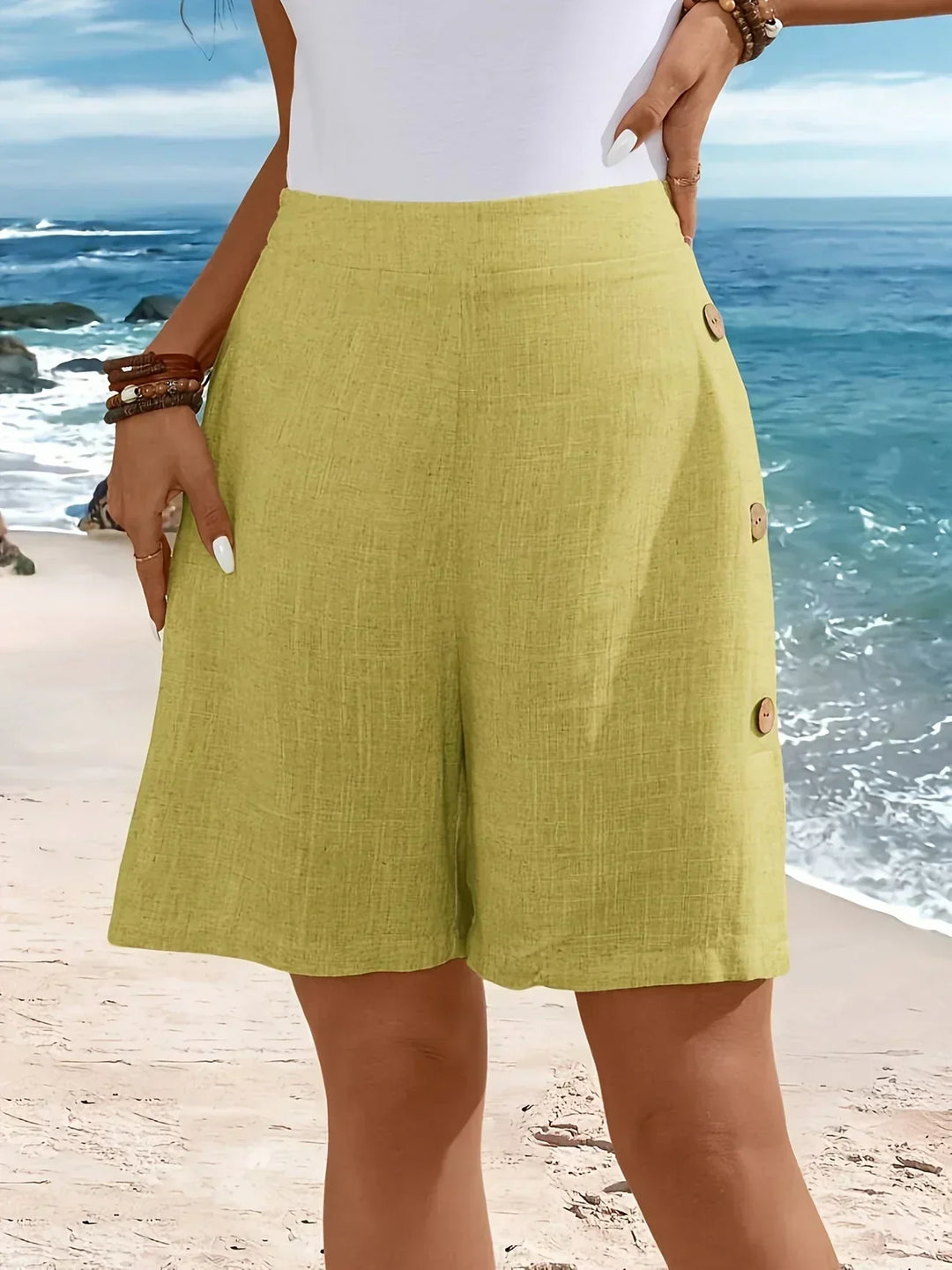 WHITNEY™ - LETTE ÅNDBARE SOMMERSHORTS MED FLOT FALD