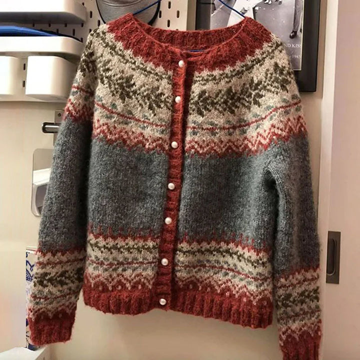 Atasha | Vintage islandsk cardigan