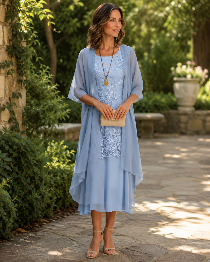 Eleanor | Elegant todelt chiffonkjole