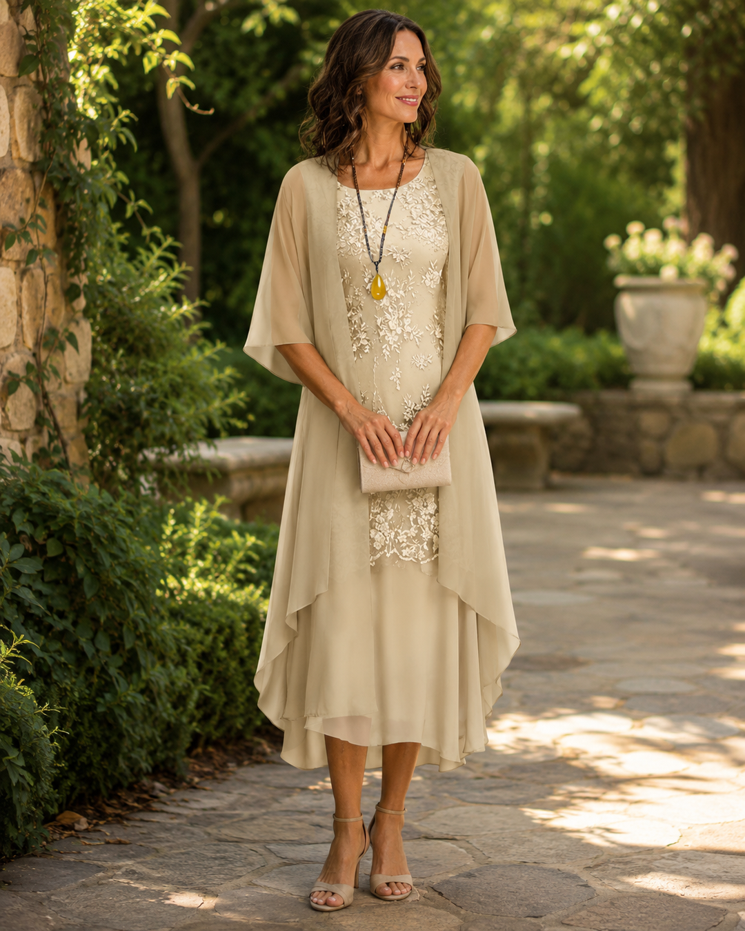 Eleanor | Elegant todelt chiffonkjole