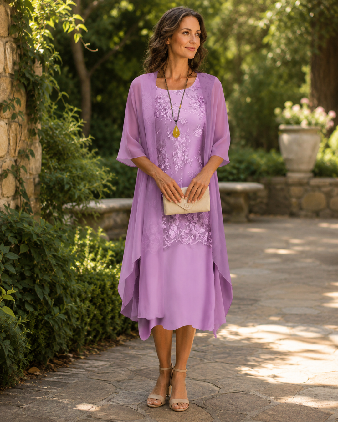 Eleanor | Elegant todelt chiffonkjole