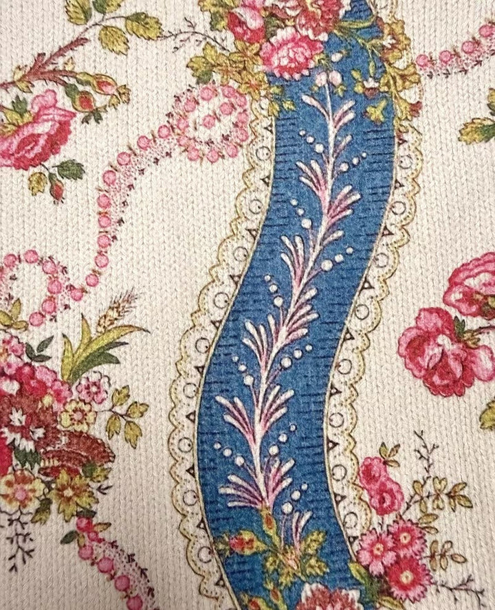Eulalia™ | Cardigan med klatreroser og bånd