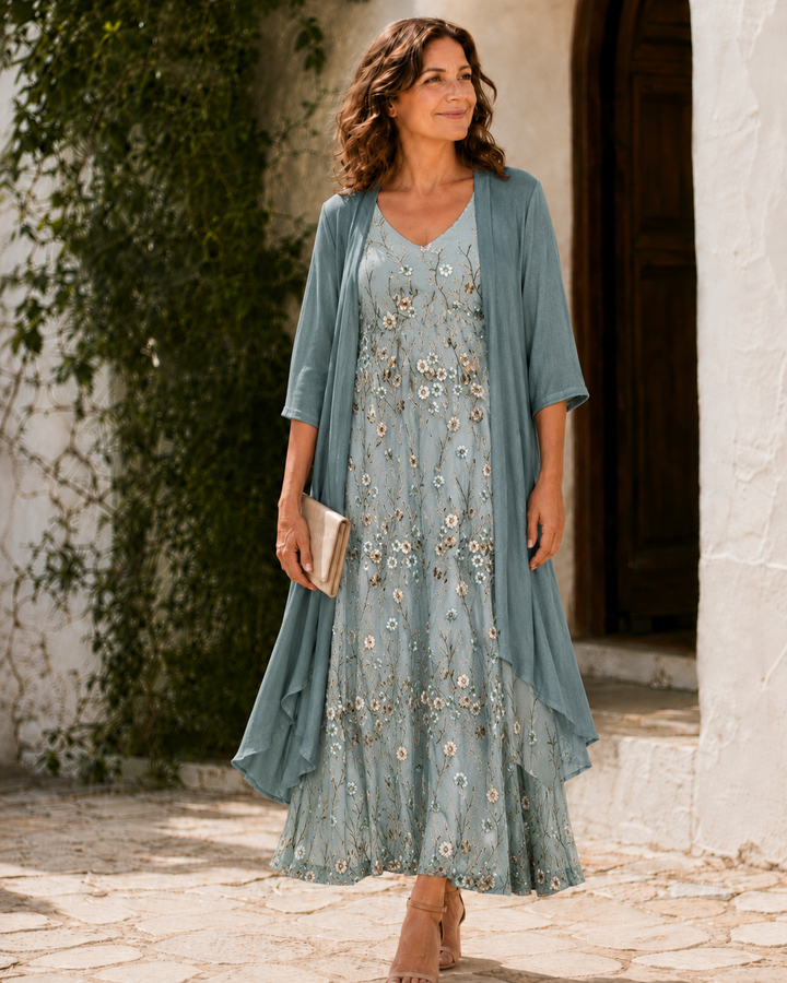 Juliet | Blondekjole med cardigan
