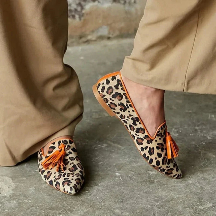 Nerina | Loafers med leopardprint og kvaster