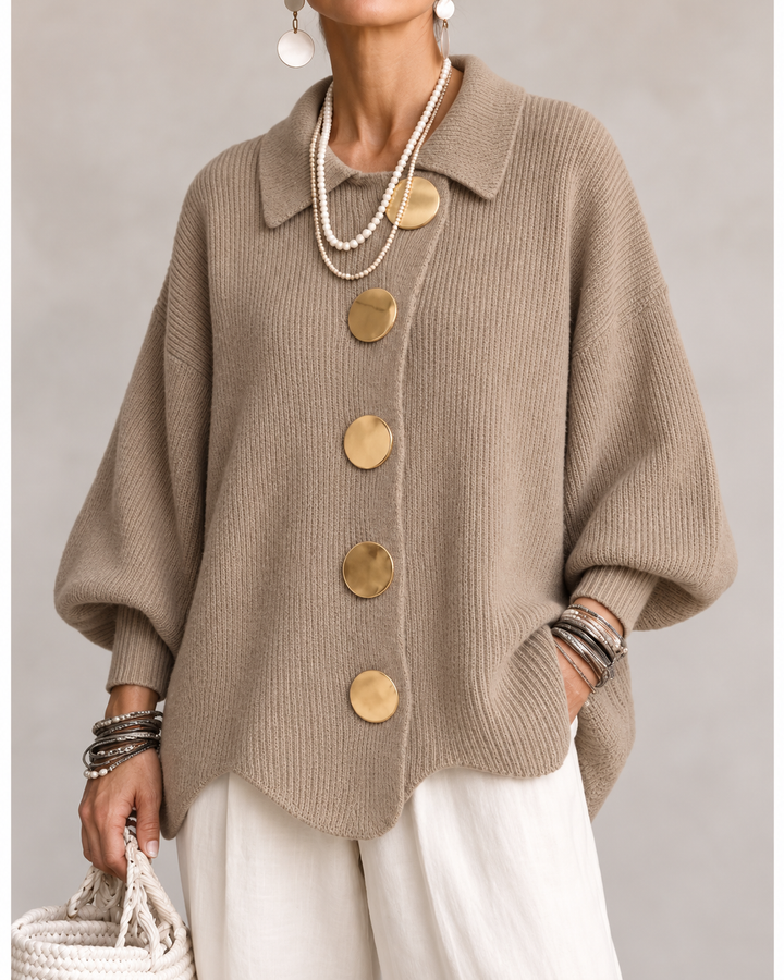 Ardelle™ | Oversized cardigan med krave